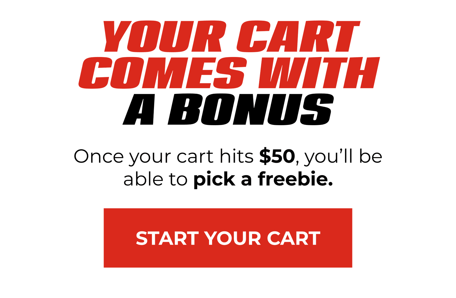 Your Cart Comes With A Bonus