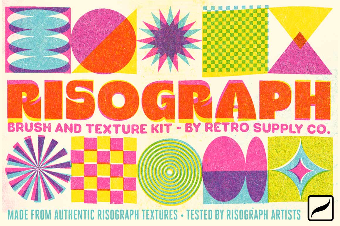 Image of Risograph Brush and Texture Kit