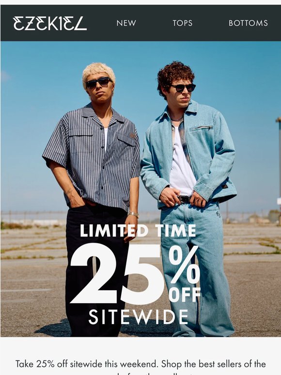 👉 25% OFF Sitewide Starts Now