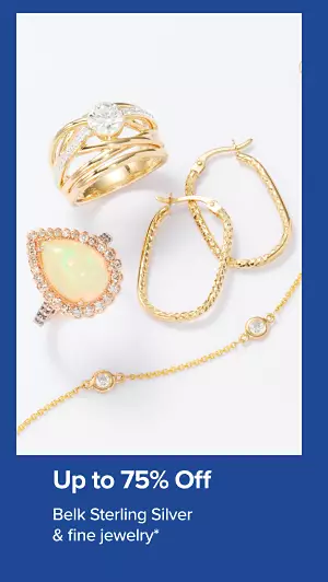 Up to 75% off Belk Sterling Silver and fine jewelry.