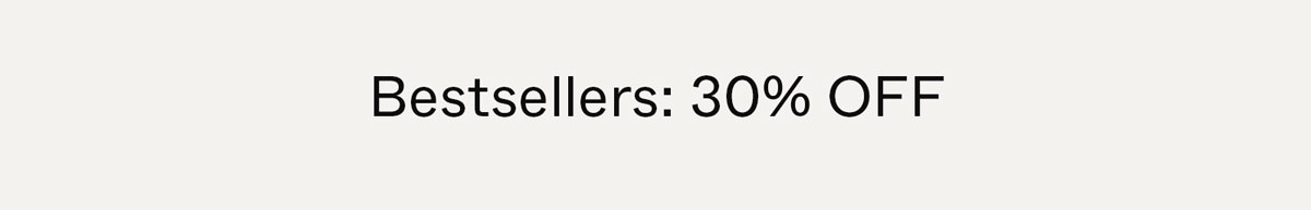 Bestsellers: 30% Off
