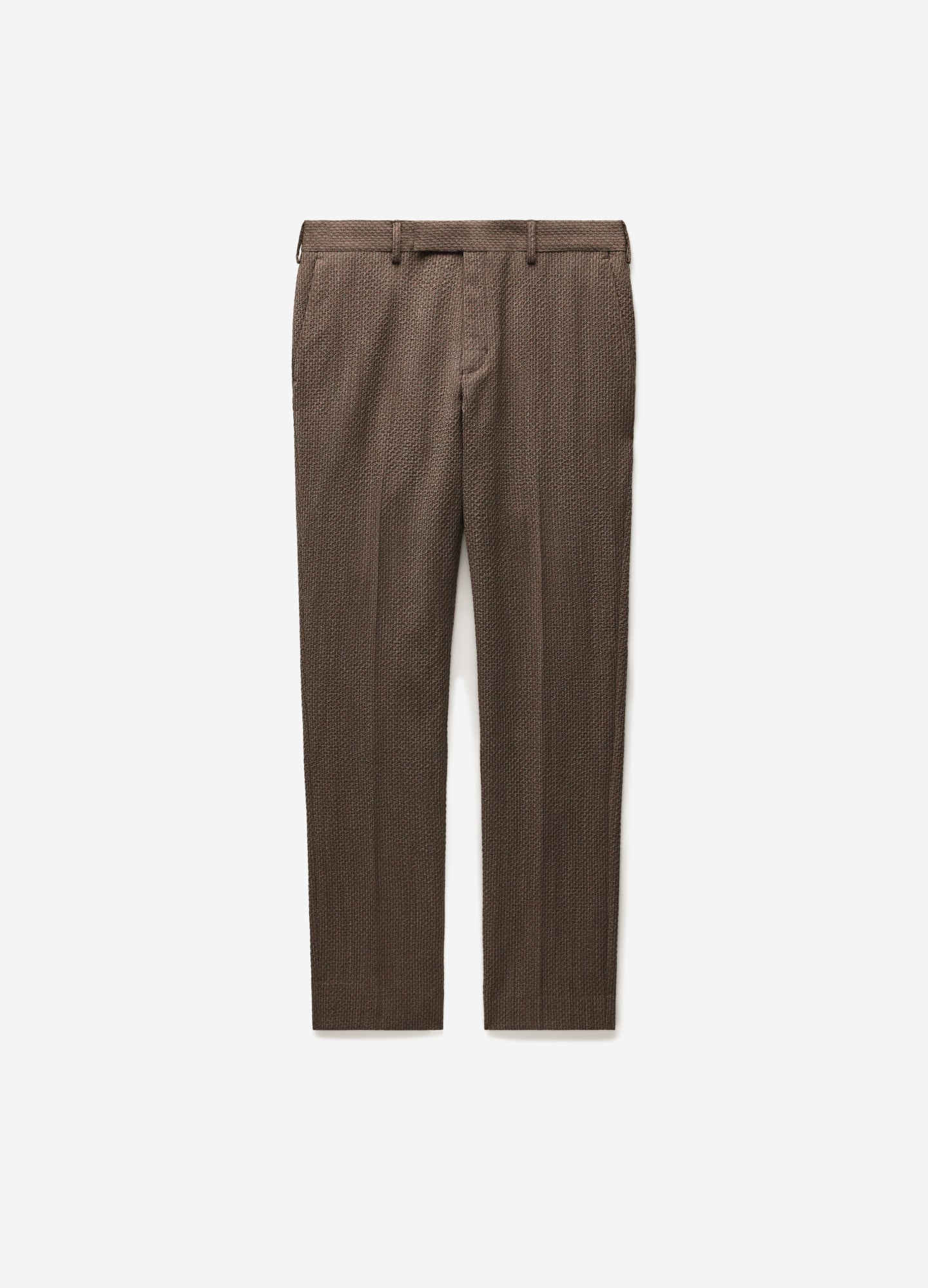 Image of Slim Micro Jacquard Wool Pant Mocha