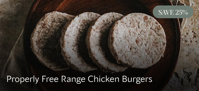 Properly Free Range Chicken Burgers