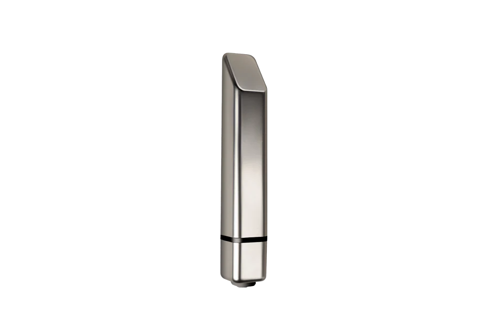 Image of Bamboo Brushed Silver | Luxury Bullet Vibrator