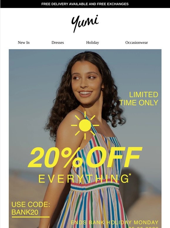 Summer is here 🌞 Get 20% Off