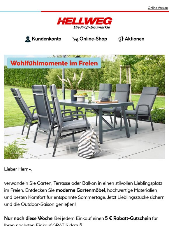 Gartenmöbel entdecken & den Sommer genießen ☀️