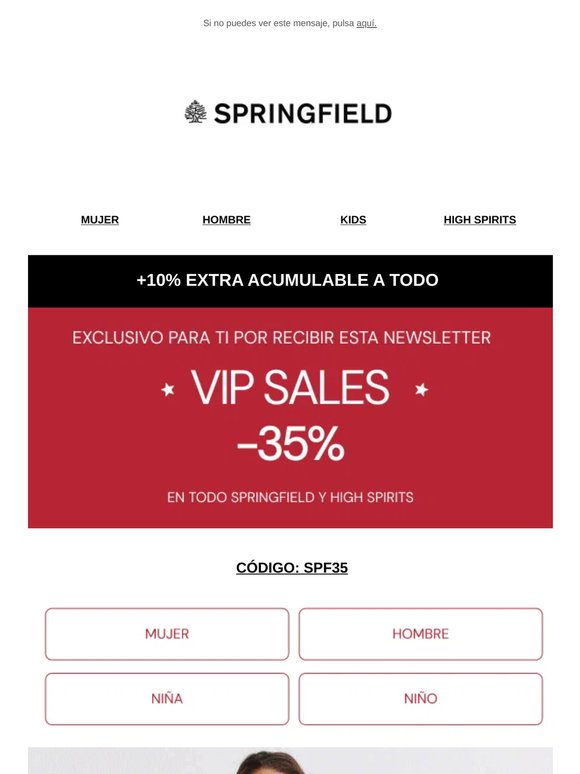 ☀️ THE SUMMER LOOKS | -35% EN SPRINGFIELD + 10% EXTRA EN TODO