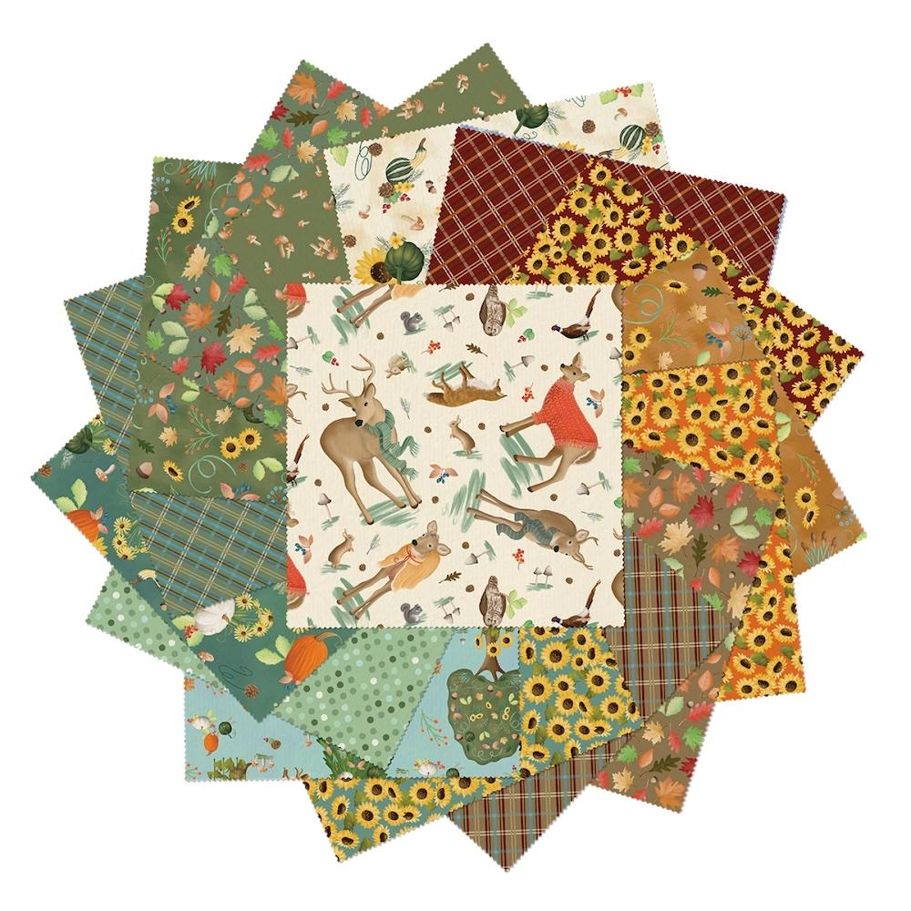 Image of Benartex Fabrics - Enchanted Forest - 10x10s - 42-Pieces