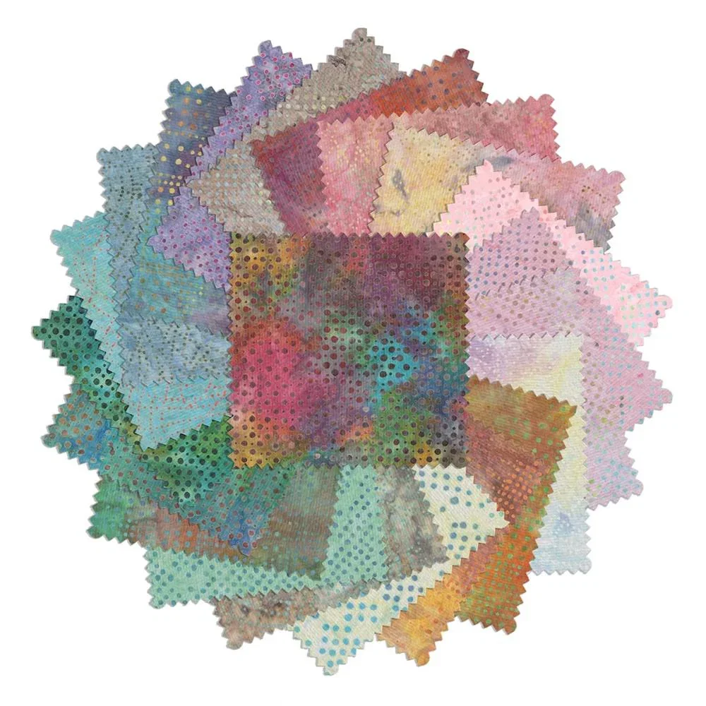 Image of Benartex Fabrics - Bali Dot Craze - 5x5s - 42-Pieces