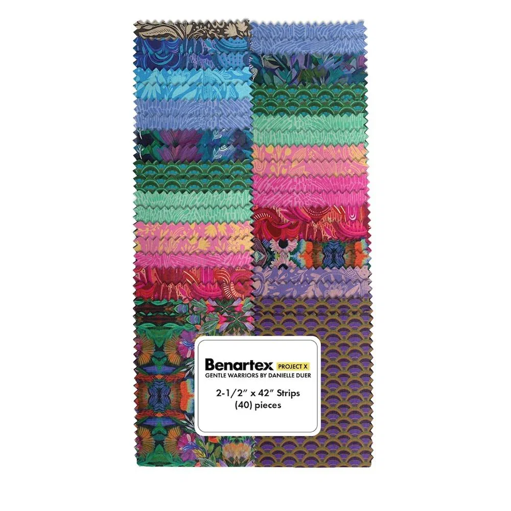 Image of Benartex Fabrics - Gentle Warriors - 2.5" Strip-pies - 42-Pieces