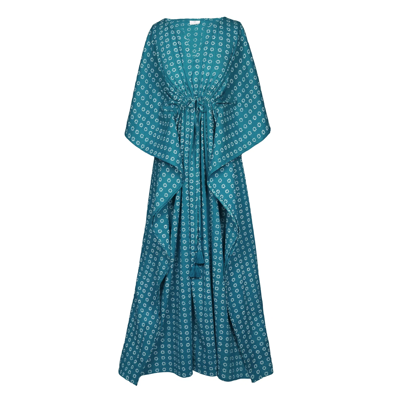 Image of Manisha Teal Maxi Kaftan Dress