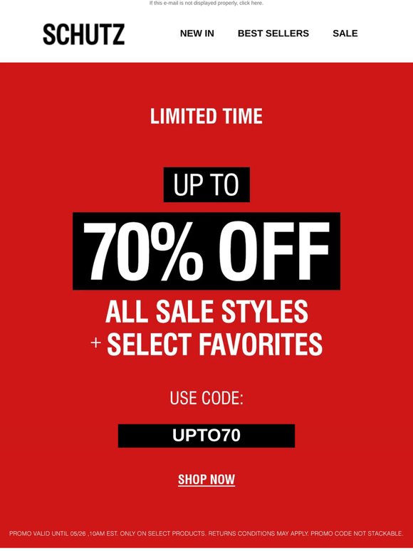 Up to 70% OFF All Sale + Select Favorites