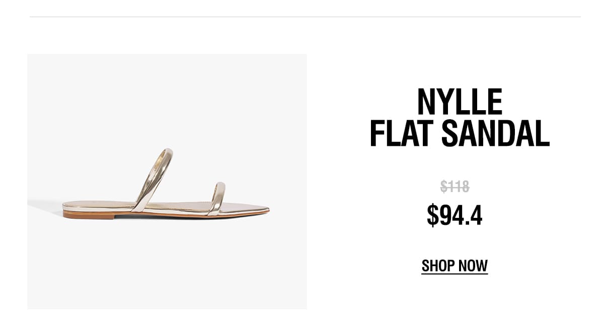 NYLLE FLAT SANDAL | SHOP NOW 
