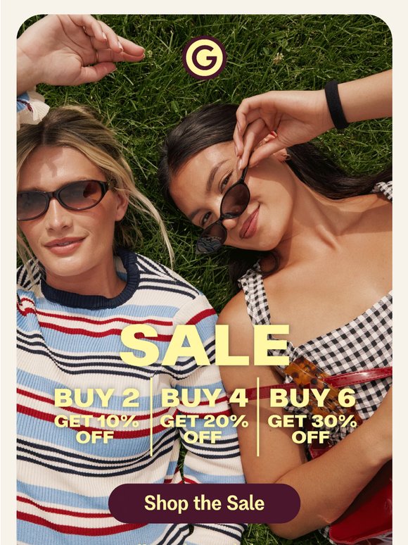 Memorial Day Sale is here. ☀️