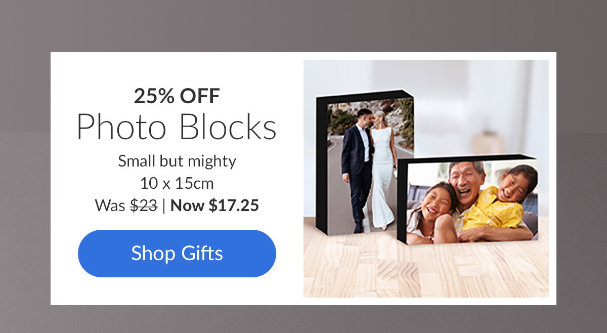 25% OFF Photo Blocks