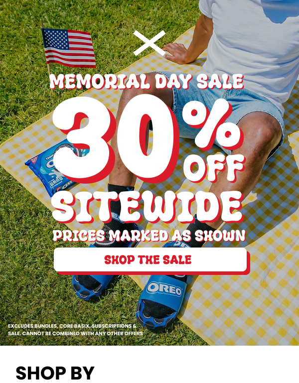 Memorial Day Sale. 30% OFF Sitewide. Shop Now