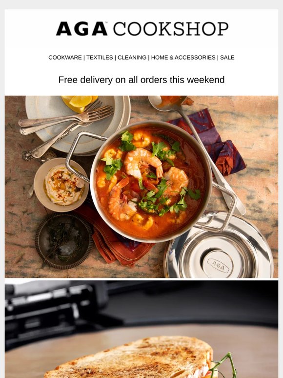 Free delivery on all orders this weekend