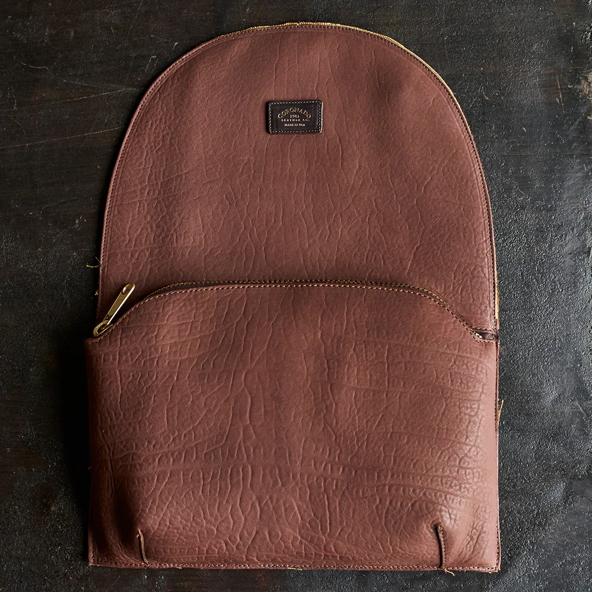 Image of Olive-Tanned Chocolate Bullhide