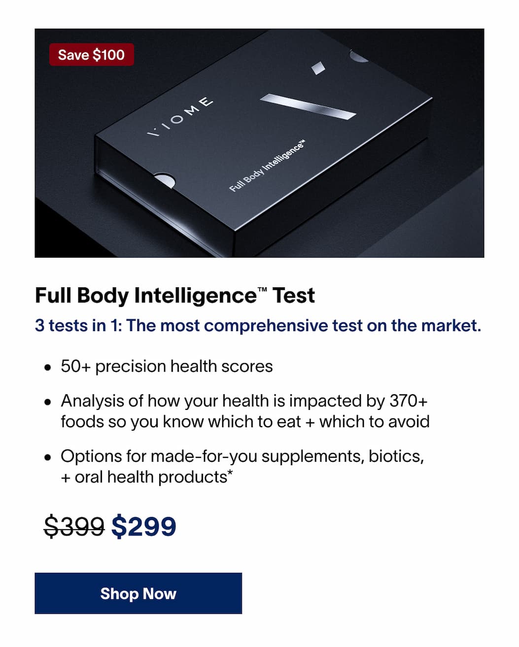 Full Body Intelligence™ Test | 3 tests in 1: The most comprehensive test on the market. not guessing. | [SHOP NOW]