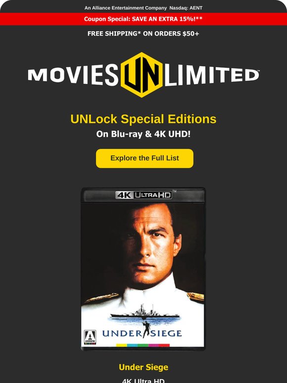 UNBeatable Savings on Blu-ray and UHD Special Editions!