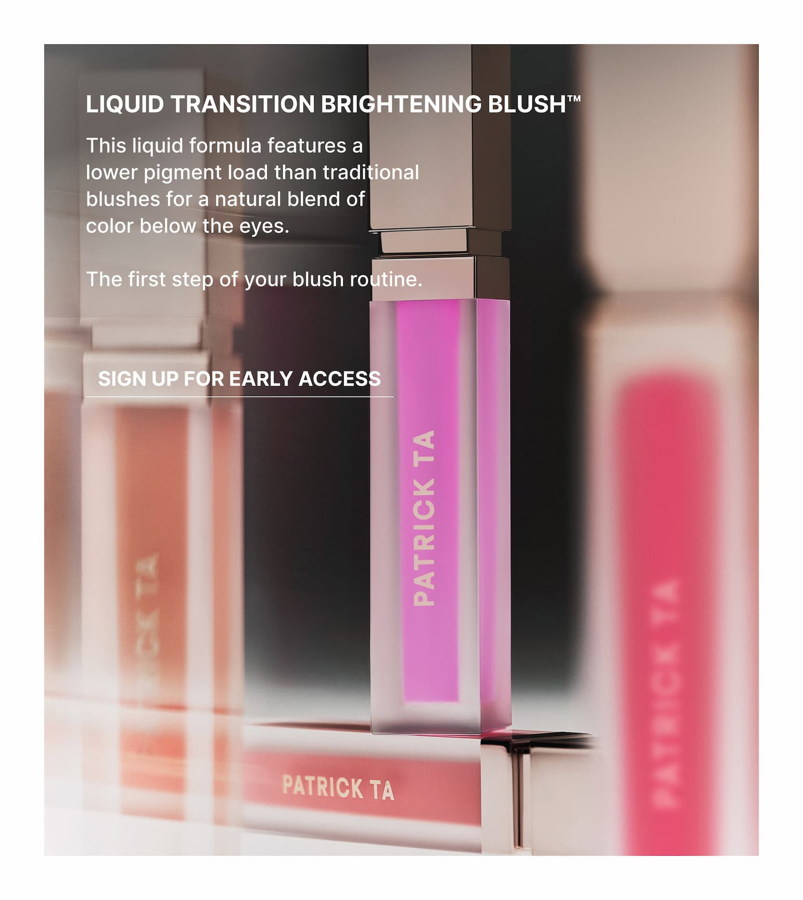 Patrick Ta Liquid Transition Brightening Blush for under-eye to cheek color transition