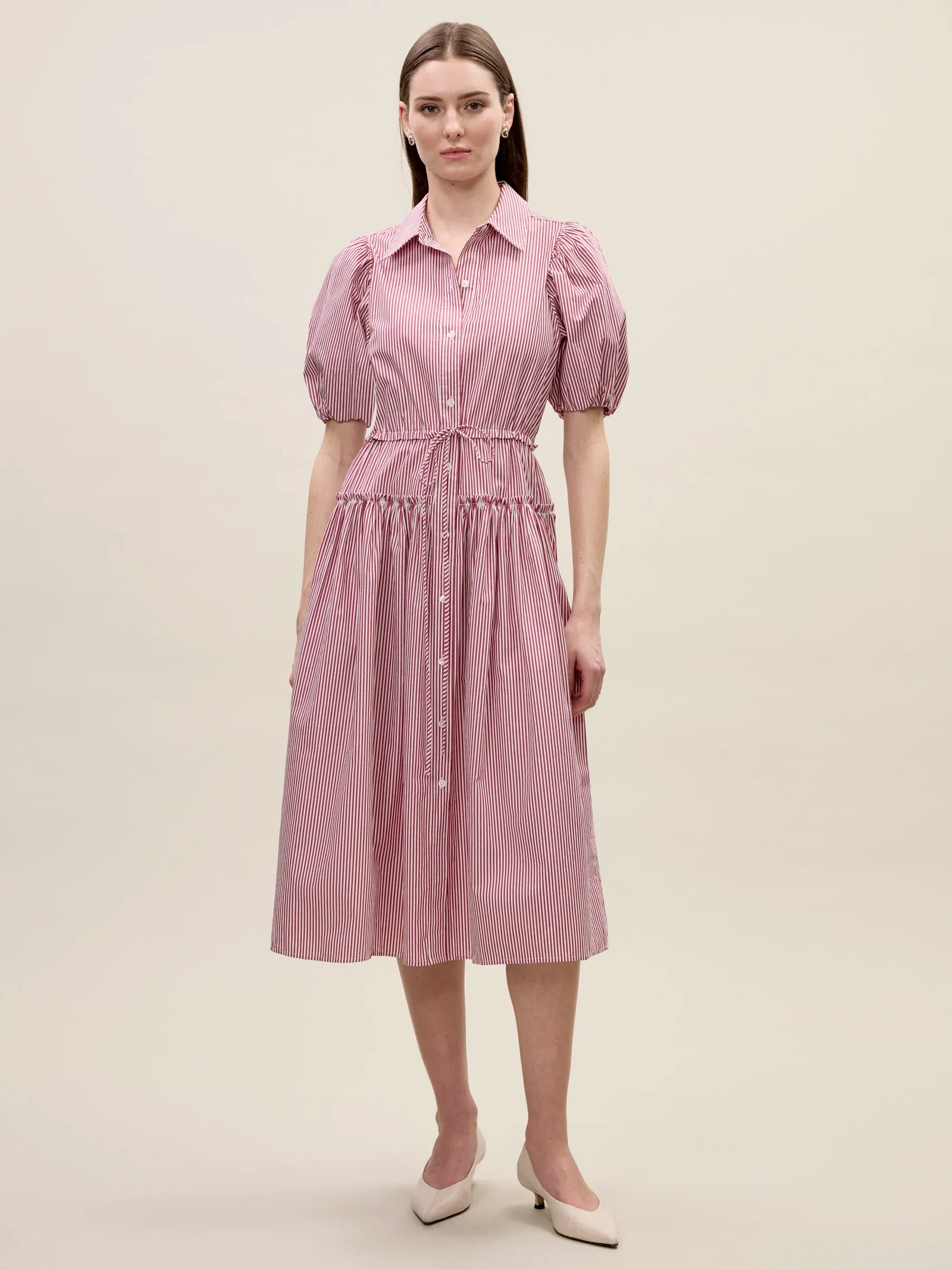 Image of Poplin Shirt Dress