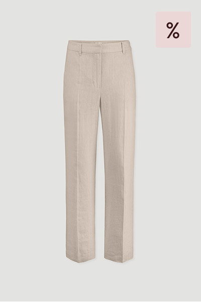 Hose Straight Leg aus reinem Leinen