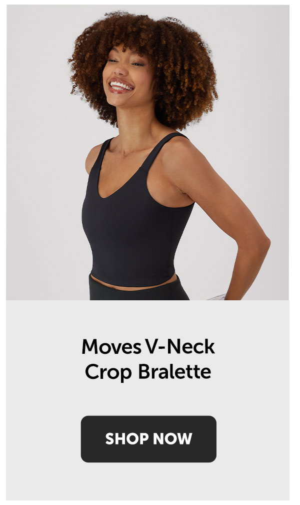 Hanes Moves Women's V-Neck Crop Bralette