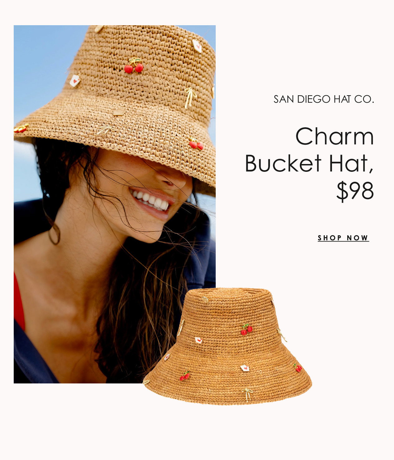 SAN DIEGO HAT CO. Charm Bucket Hat