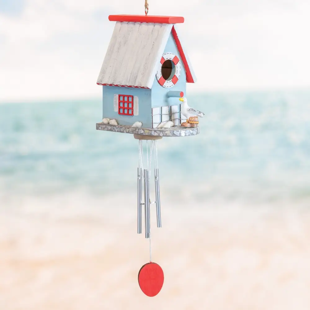Beachfront Birdhouse Chimes Craft Kit