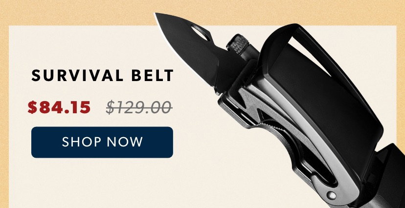 Grill it up with a survival belt!