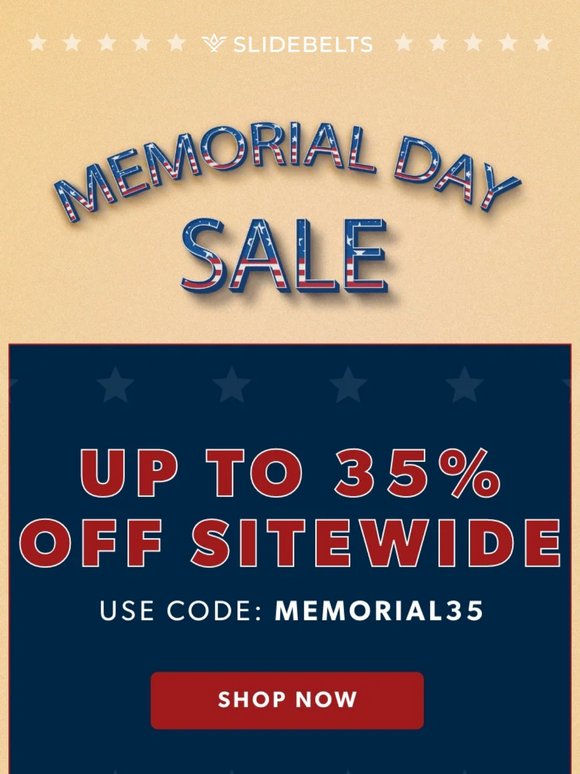 🇺🇸 Memorial Day SALE 35% OFF Sitewide