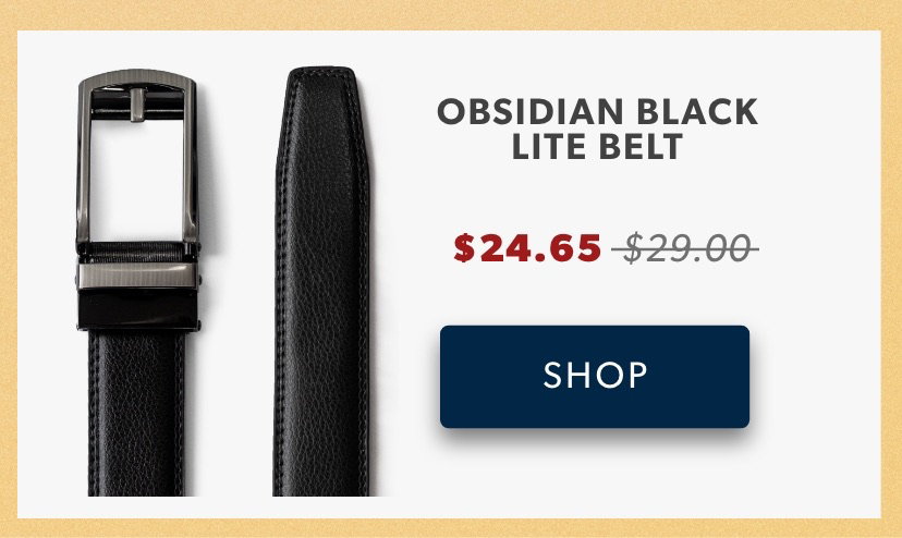 Belts as low as $35.70