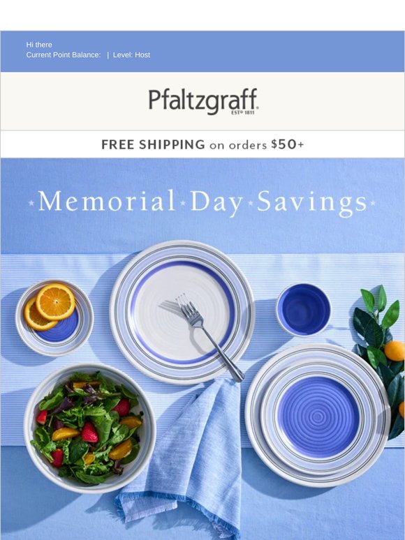 The Memorial Day Sale: 40% Off Orders $50+