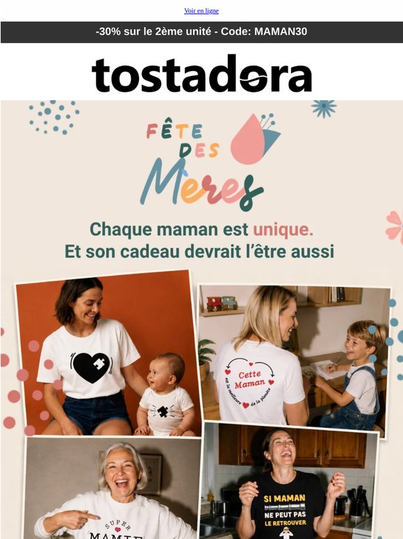 -30% sur les cadeaux que maman va vraiment aimer 💛