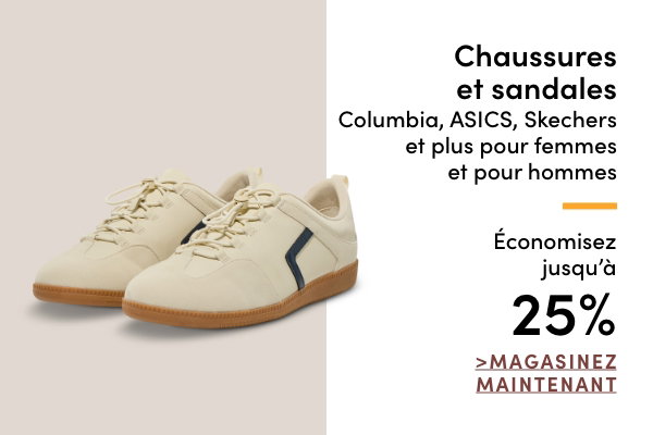 Chaussures et sandales Columbia, Asics, Skechers et plus pour femmes et pour hommes économisez jusqu'à 25%
