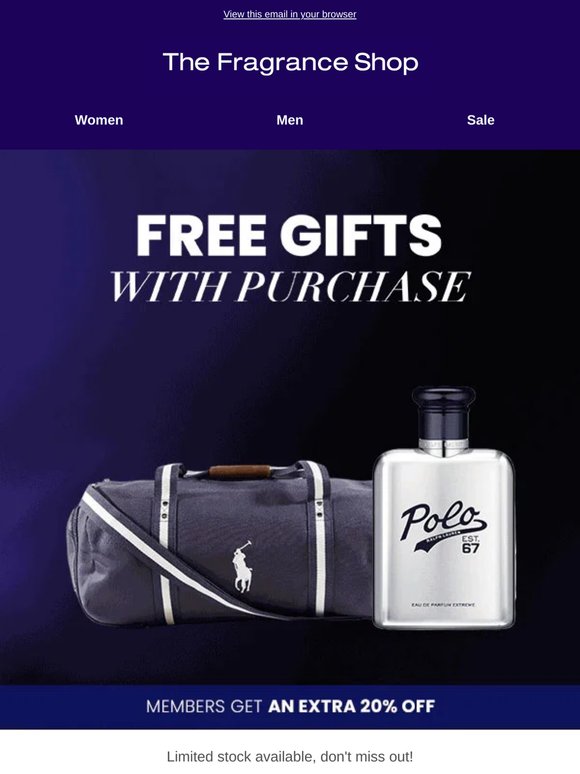 LIMITED STOCK: Free* Ralph Lauren Duffle Bag
