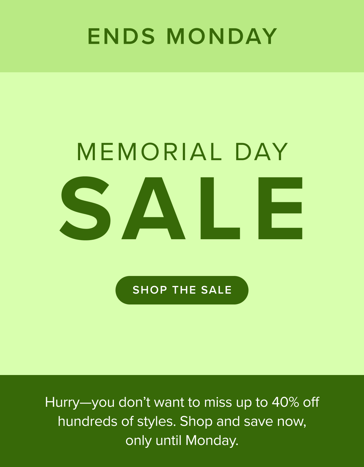 Get up to 40% off with our Memorial Day Sale. Shop now.