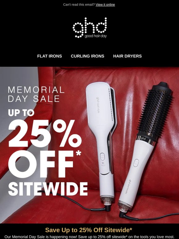 25% off almost everything Memorial Sale