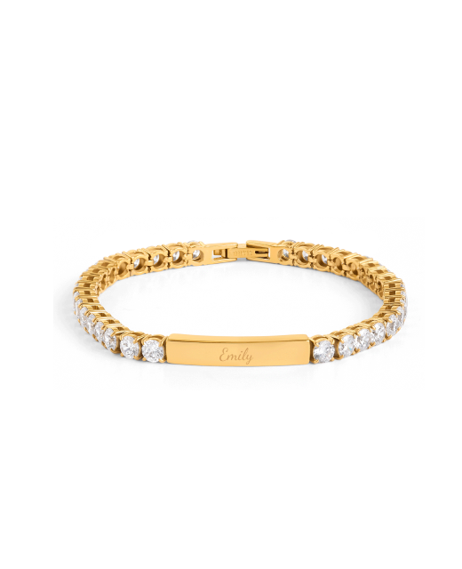Custom Bar Tennis Bracelet (Gold)