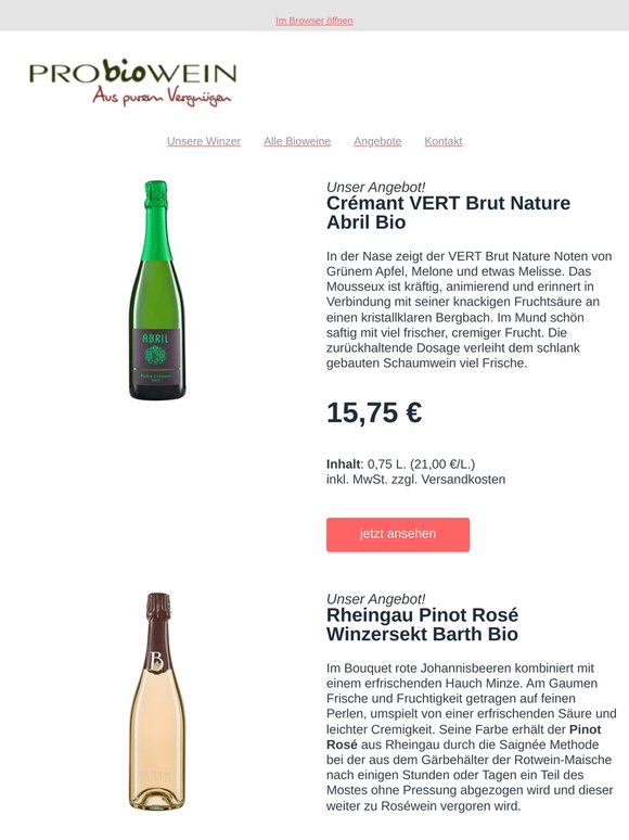 Herrliche Wetteraussichten ☀️wir haben was Spritziges im Angebot!