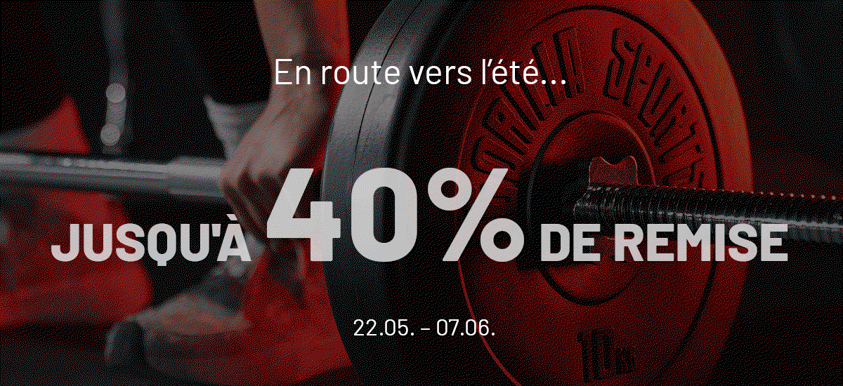 Jusqu'à 40% de remise. En route vers l’été...