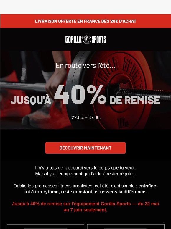 En route vers l’été — jusqu'à 40% de remise