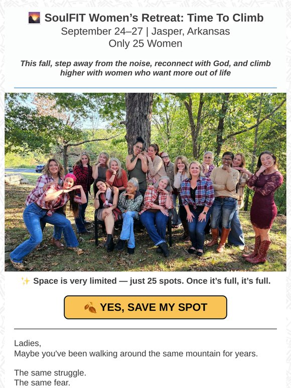 🍂 The Women's Retreat Is Here