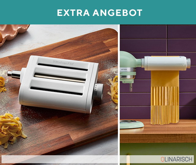 Extra-Angebot 885258 KITCHENAID® 5KSM3PPA 3-in-1 Nudelvorsatz 8 Einstellungen