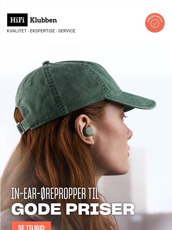 AKKURAT NÅ: In-ear-ørepropper til supr priser
