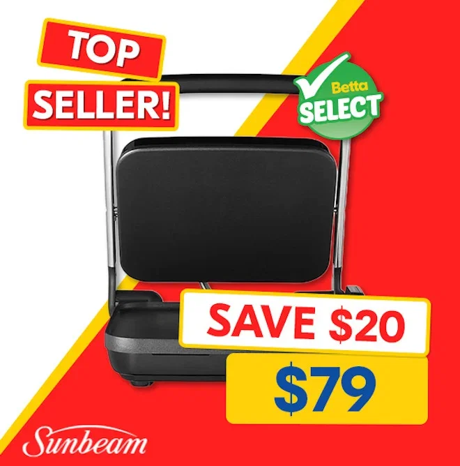 Sunbeam Cafe Style 4-Slice Sandwich Press