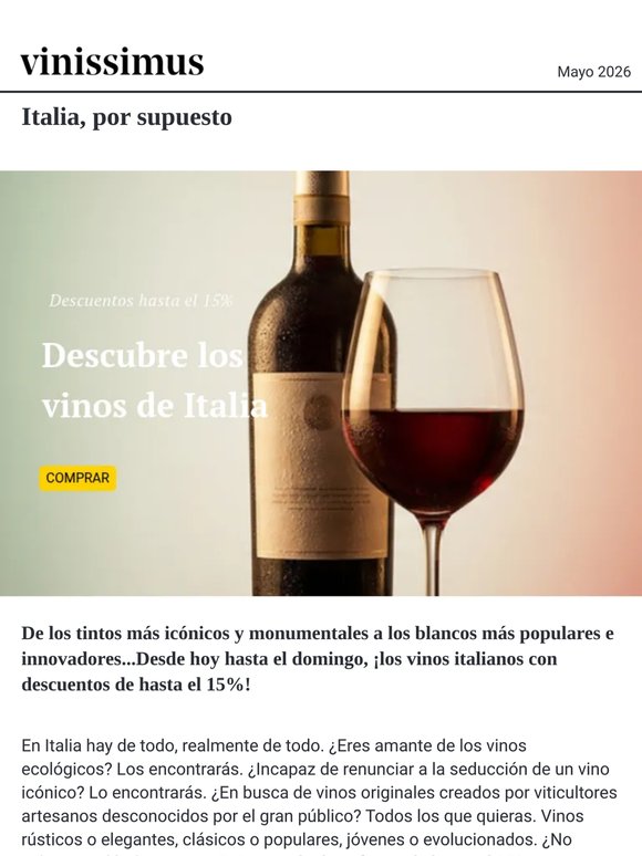 Descubre Italia ¡Hasta -15%!