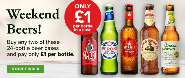 £1 Beers when you buy any two cases