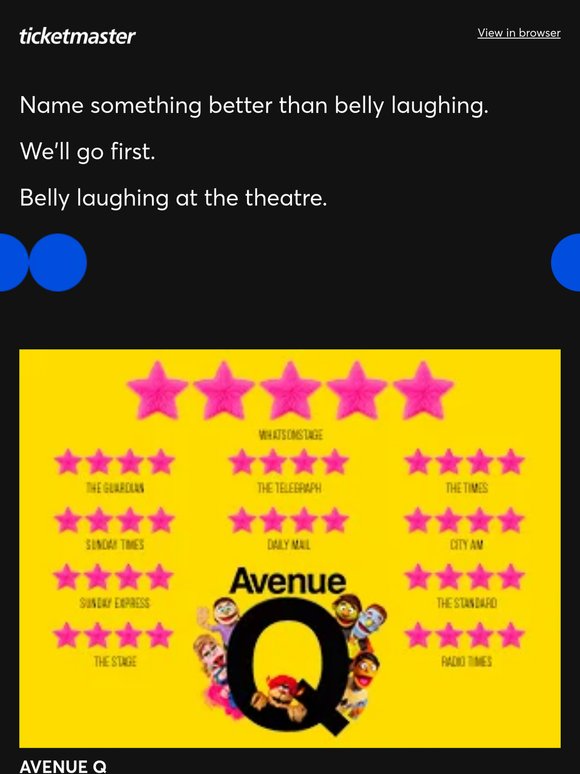 Need a laugh? Take your seat 🤣🎭